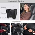 thumbnail image 5 of Car Cushion - Car Headrest Chair with Memory Foam for Driving, Black, 5 of 5