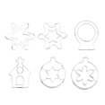 thumbnail image 1 of piezas de cortadores de galletas navideños de acero inoxidable Moldes para galletas Cortadores de galletas, 1 of 5