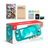 Nintendo Switch Lite Turquoise with Super Mario Odyssey, Mytrix 128GB MicroSD Card and Accessories NS Game Disc Bundle Best Holiday Gift