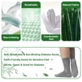 thumbnail image 5 of FREEYOKA Men Diabetic Socks 12-14 Extra Wide Seamless Non Binding Loose Fit Top Socks , 3 Pairs,,GREY, 5 of 6