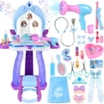 thumbnail image 1 of Juguete de maquillaje Princess Vanity Set FHOZGECY para niños de 3 a 5 años, 1 of 7