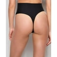 thumbnail image 3 of Culotte String Taille Haute Lissante en Noir Smoking, 3 of 5