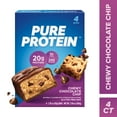 thumbnail image 3 of (9 pack) Pure Protein Bars, Chewy Chocolate Chip, 20g Protein, Gluten Free, 1.76 oz, 4 Ct, 3 of 8