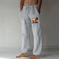 thumbnail image 2 of FAIWAD Mens Loose Straight Legs Pant Elastic Waist Lightweight Breathable Vacation Pants, 2 of 4