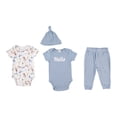 thumbnail image 2 of Chick Pea Baby Boy 4 Pc Jogger Outfit Set, Sizes Newborn-9 Months, 2 of 2