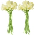 thumbnail image 1 of 36X Artificial Calla Flowers Single Long Stem Bouquet Real Home Decor Color:Creamy, 1 of 8