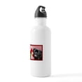 thumbnail image 3 of CafePress - Black Pug And Tulips Water Bottle - Stainless Steel Water Bottle, Sports Bottle, 1.0L, 3 of 5