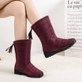 thumbnail image 5 of Ablanczoom Snow Boots for Womens: Warm Fur No-slip Winter Woman Ankle Booties, 5 of 6