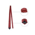 thumbnail image 2 of Corbata de lunares para hombres INSPIRE CHIC para el Día del Padre, juego de clip de corbata, gemelos y pañuelo de bolsillo para bodas de negocios en rojo y azul marino, 2 of 6