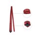 thumbnail image 2 of INSPIRE CHIC Corbata de lunares para hombres, juego de clip de corbata, gemelos, pañuelo de bolsillo para negocios y bodas en rojo y azul marino, 2 of 6