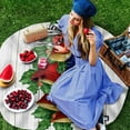 thumbnail image 4 of Herb Plant Flower Round Tablecloth Wedding Hotel Table Cover Holiday Dining Table Waterproof Tablecloth, 4 of 6