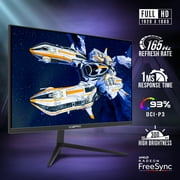 Sceptre 25 Gaming Monitor 1920 x 1080p up to 165Hz 1ms AMD FreeSync Premium HDMI DisplayPort Build-in Speakers, 93% DCI-P3 Machine Black 2021 (E255B-FWD168)