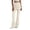 Beige, variant on WAGUTH Women's Skirted Flare Leggings High Waist Ruched Skirt Overlay Bootcut Yoga Pants with Drawstring for Tennis Golf Gym