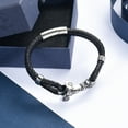 thumbnail image 5 of Personalised Norse Thor Viking Hammer Locket Men's Leather Bracelet Memorial Cremation Jewelry for Ashes Holder Urn Bracelets, 5 of 8
