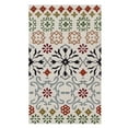 thumbnail image 4 of SAFAVIEH Wyndham Fionntan Abstract Floral Wool Area Rug, Ivory/Multi, 7' x 7' Square, 4 of 10