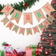 thumbnail image 3 of Merry Christmas Banner Backdrop Cartoon Curtain Decoration DIY Hanging Flags for B, 3 of 6