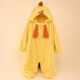 thumbnail image 6 of Wenini Women's Yellow Chicken Hooded Fleece Jumpsuit Pajamas Loungewear with Matching Shoes Covers, 6 of 6