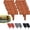 Red, variant on Imitation Stone Garden Fence, Landscape Edging Border Faux Stone Garden Edging Border Plastic Pound in Edging for Landscaping Flower Beds Yard Decorative Artificial Rock Edgers Bricks (20, White)