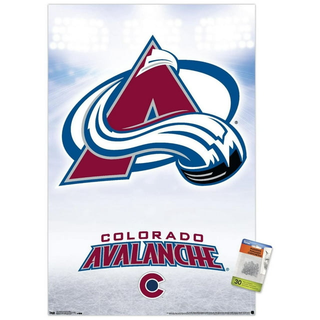 NHL Colorado Avalanche - Logo 17 Wall Poster, 22.375" x 34" Framed