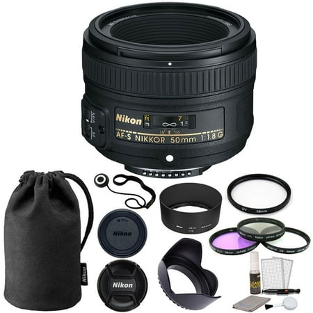 Nikon 50mm f/1.8G Auto Focus-S NIKKOR FX Lens + 58mm Accessory
