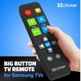 thumbnail image 2 of Big Button Universal TV Remote (Black) Simple Easy to Use Great for Seniors Works with Major TV Brands (2xAAA Batteries Not Included), 2 of 4