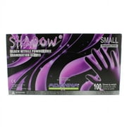 Adenna SHD932-100 Shadow Nitrile Exam Gloves Powder Free Black Small 100/Pk