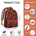 thumbnail image 3 of Starry Night Students Backpack Boho Abstract Geometric Watercolor Design with Rainbow Gradient Ocean Beach Scenery School Bag, 3 of 6