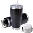 thumbnail image 1 of Botella de agua BarGifts Hidden Safe de acero inoxidable de 600 ml, color negro, 1 of 6
