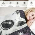 thumbnail image 3 of JRXY Halloween Flannel Fleece Blanket | Cute Pumpkin Ghost Camping Throw | Fun Bats Warm Cozy Blanket for Girls and Boys | All Seasons 60x80in, 3 of 6