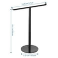 thumbnail image 5 of Shoreew Bath Hand Towel Holder Easy to Install Multi-Purpose Bathroom Countertop T-Shape Towel Bar Rack Stand with Heavy Base, 5 of 6