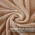 thumbnail image 3 of Easeland Manta Suave Tamaño King Para Todas Las Estaciones, Cálida Y Difusa, De Microfelpa, Ligera, Térmica, Mantas De Forro Polar Para Sofá Cama, Sofá, 90 X 108 Pulgadas, Color Camel, 3 of 5