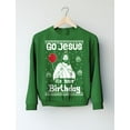 thumbnail image 6 of Tstars Womens Ugly Christmas Sweater Go Jesus it's Your Birthday Christmas Gift Funny Humor Holiday Shirts Xmas Party Christmas Gifts for Her Women Sweatshirt Ugly Xmas Sweater, 6 of 8
