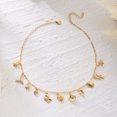 thumbnail image 5 of NICKSUN Vintage Gold Ocean Charm Choker Necklace, Boho Beach Vacation Dainty Paperclip Chain with Starfish, Seashell, Seahorse & Marine Animal Pendants, Elegant Coastal Statement Jewelry, 5 of 7