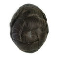 thumbnail image 2 of 8x10in Fine Mono Center Poly with Gauze in front 100% Human Hair Replacement Mens Toupee Hair System Men Wigs, 2 of 6
