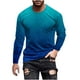 thumbnail image 2 of Blusas y camisas de manga larga con cuello redondo para hombre, blusa informal de manga larga con cuello redondo y estampado, blusa de poliéster para hombre, 2 of 4
