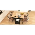 thumbnail image 3 of 55.7" Black Kitchen Island With 2 Drop Leaf, Rolling, Power Outlet, Folding Table, 3 Drawers, Spice & Towel Rack, Storage Cart Box Cabinet, 3 of 6