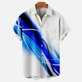 thumbnail image 2 of LYXSSBYX Mens Shirts Short Sleeve Button down Men Casual Fashion Turn-down Collar Hawaiian Printing Short Sleeve Have Pockets Cardigan Button Shirt Tops Blouse, 2 of 5