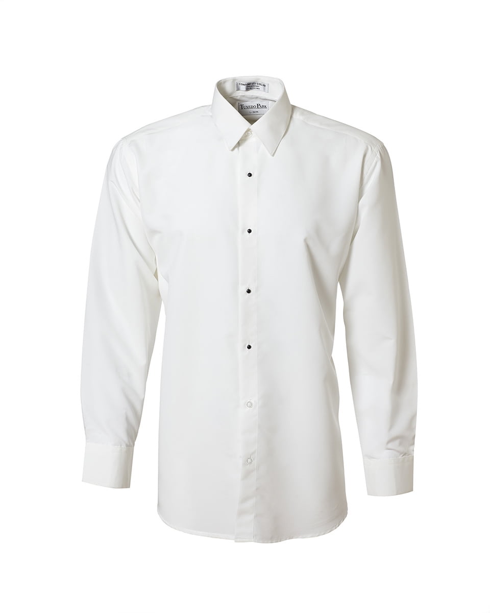 Mens IVORY LAYDOWN  tuxedo shirt ALL SIZES Used from rental stock 