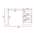 thumbnail image 5 of Escritorio Acrep Café Claro y Cocoa Virtual Muebles, 5 of 5