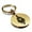 Gold, variant on Stainless Steel Year of the Rooster Zodiac Round Medallion Keychain Circle Ring