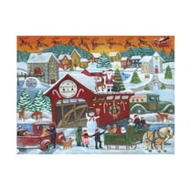 Cheryl Bartley 'Home Town Santa Claus' Canvas Art