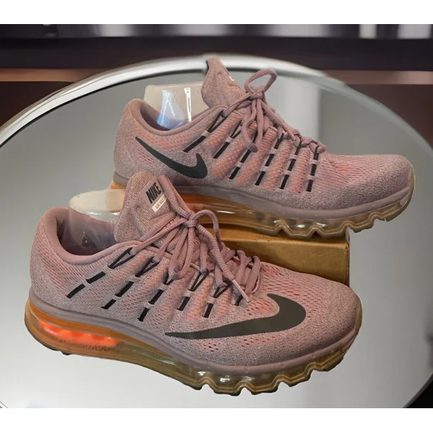 NIKE 806772-500 Air Max 2016 Women’s Mauve/Orange Athletic Running Shoes Sz 9.5