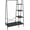 All Black, variant on Rustic Clothes Rack, Clothing Rack for Hanging Clothes Heavy Duty Garment Rack with 5 Wood Shelves Freestanding Portable Closet Organizer for Bedroom/Entryway/Boutiques