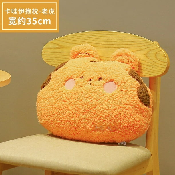 35cm Kawaii Animal Teddy Bear Rabbit Frog Tiger Pig Plush Toys Cartoon Pillow Back Sofa Cushion for Girls Kids Gong Bohan LED
