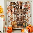 thumbnail image 4 of Thanksgiving Highland Cow Shower Curtains for Bathroom, Fall Pumpkin Leaf Waterproof Fabric Shower Curtain for Bathroom Bathtub Decoration, Machine Washable, 54x"78", 4 of 9