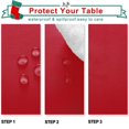 thumbnail image 3 of Mantel Hiasan rectangular 152x259 cm impermeable rojo, 3 of 6