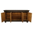 thumbnail image 4 of Athena 4-Door Sideboard in Antique Black with Traditional Carving on Solid Wood, 4 of 11
