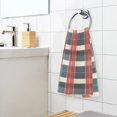 thumbnail image 3 of Yayeee 100% Cotton Hand Towels for Bathroom 16" x 28" Soft Absorbent Kitchen Towel, Vibrant Red Tartan Pattern, 3 of 7