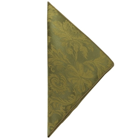 

Ultimate Textile (3 Dozen) Miranda 20 x 20-Inch Damask Cloth Dinner Napkins- Jacquard Weave Sage Green