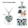 thumbnail image 6 of Cuoka Heart Locket Necklace 925 Sterling Silver That Can Hold 2 Pictures Celtic Knot Pendant Necklaces for Women Mom Wife Memorial Jewelry Birthday Christmas Valentine's Day Gifts, 6 of 7